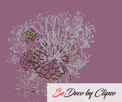 Clipso - BR Fleur D'ail Fond Prune