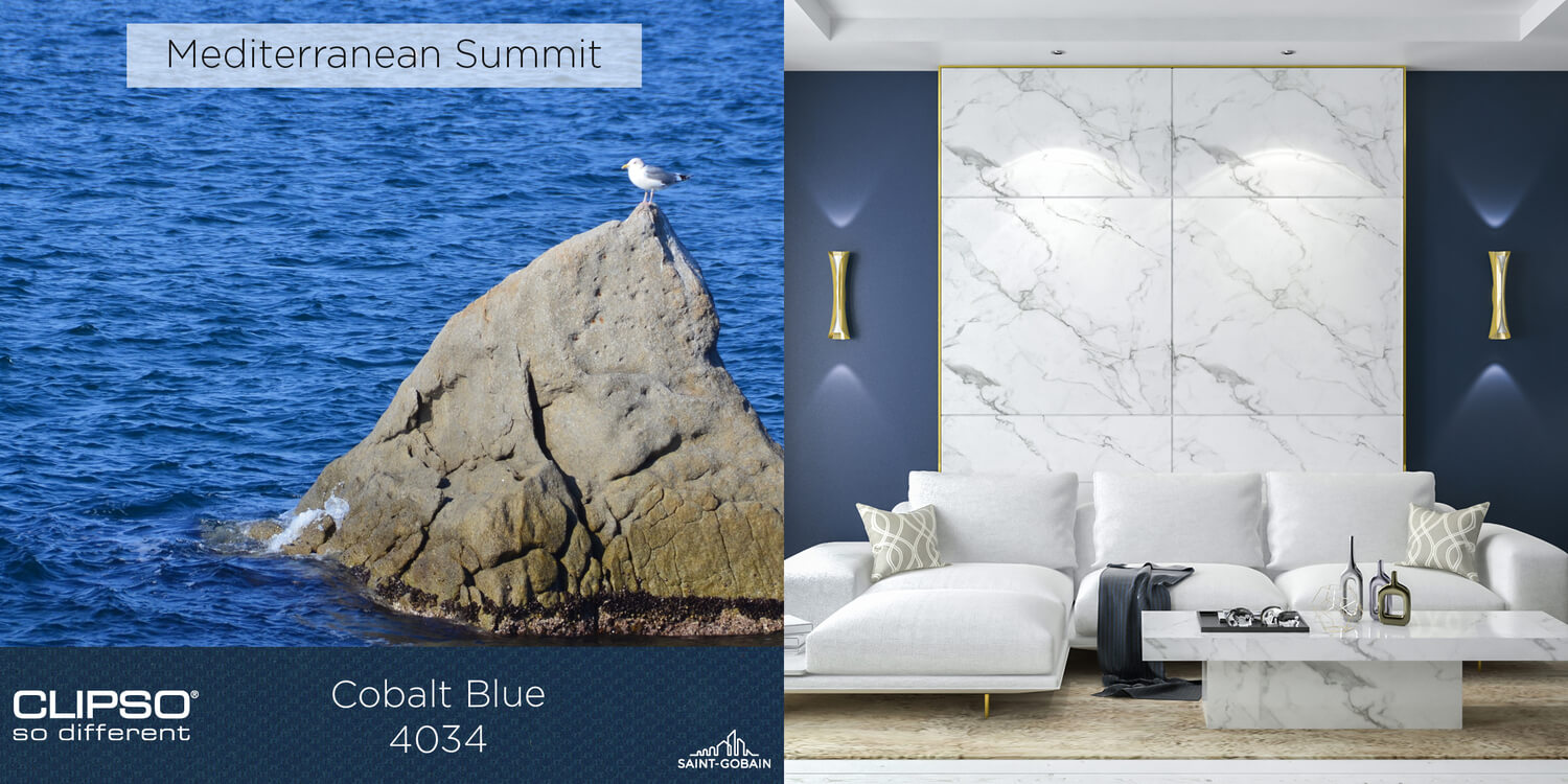 Ref. 4034 - COBALT BLUE: A bright, rich blue that adds character and a touch of modernity to your interior.