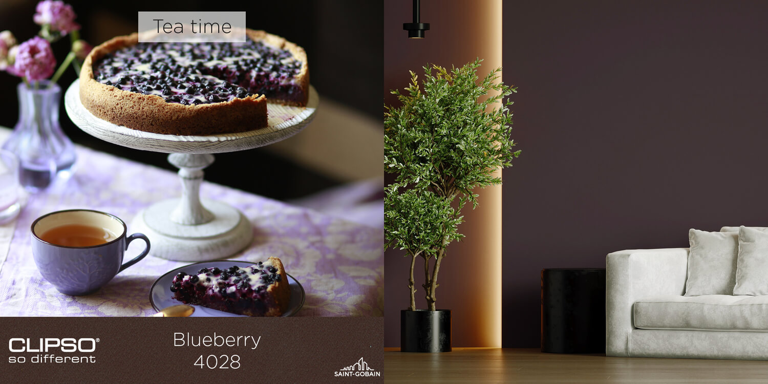 Ref. 4028 - Blueberry: A warm, luxurious shade that gives interior spaces and intensity to interior spaces.