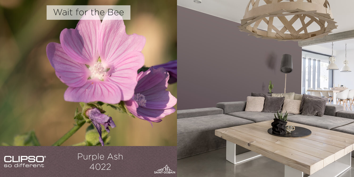 4022 - PURPLE ASH: A delicate, soft color with shades of violet that creates a delicate, stylish ambience.
